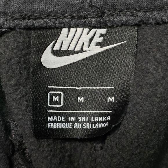 Nike Sweatpants Men’s Medium Black Fleece Cotton Blend Jogger - Picture 3 of 8